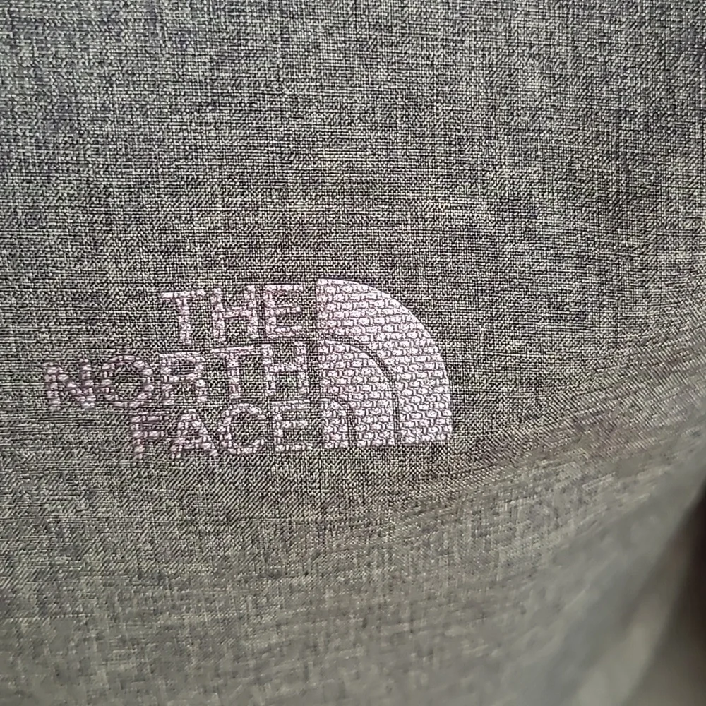 THE NORTH FACE Dark Green Black Polyester Shell Sz L Mens Hooded Full Zip Jacket